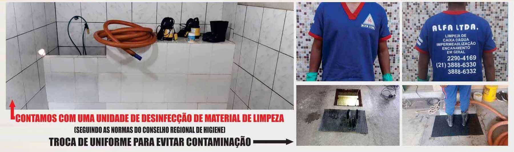 Limpeza caixas d'água