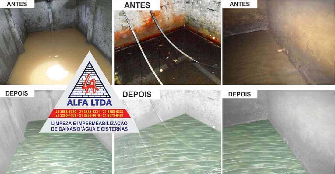 Limpeza caixas d'água